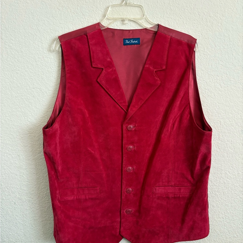 Red Suede Vest